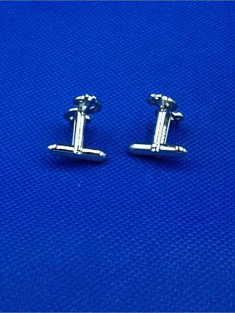 Swank Silver Tone Dollar Sign Cufflinks